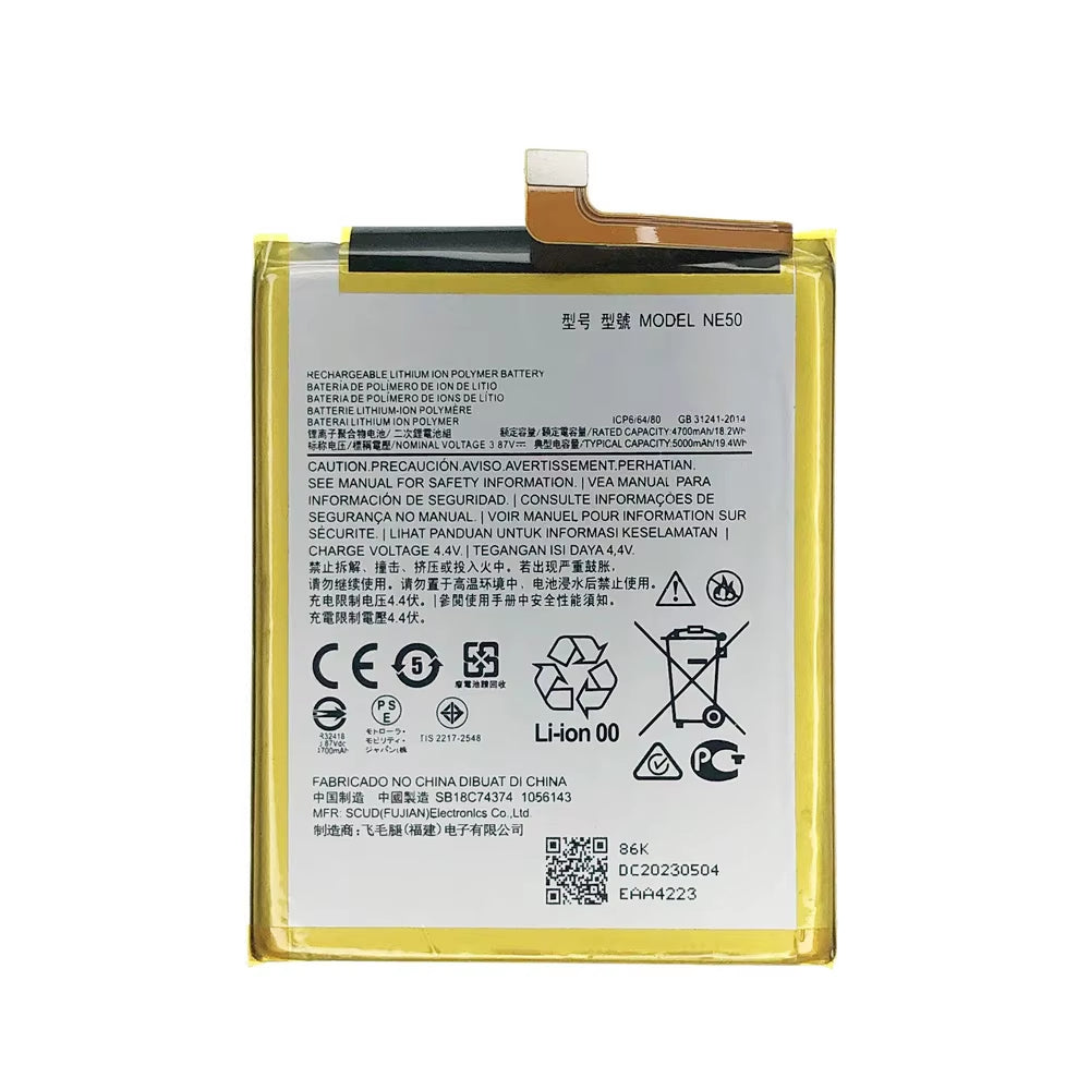 Batterie de remplacement pour Motorola Moto G52 (XT2221) / Moto G72 (XT2255) / Moto G82 5G (XT2225), NE50 Batterie de remplacement pour Motorola Moto G52 (XT2221) / Moto G72 (XT2255) / Moto G82 5G (XT2225), NE50